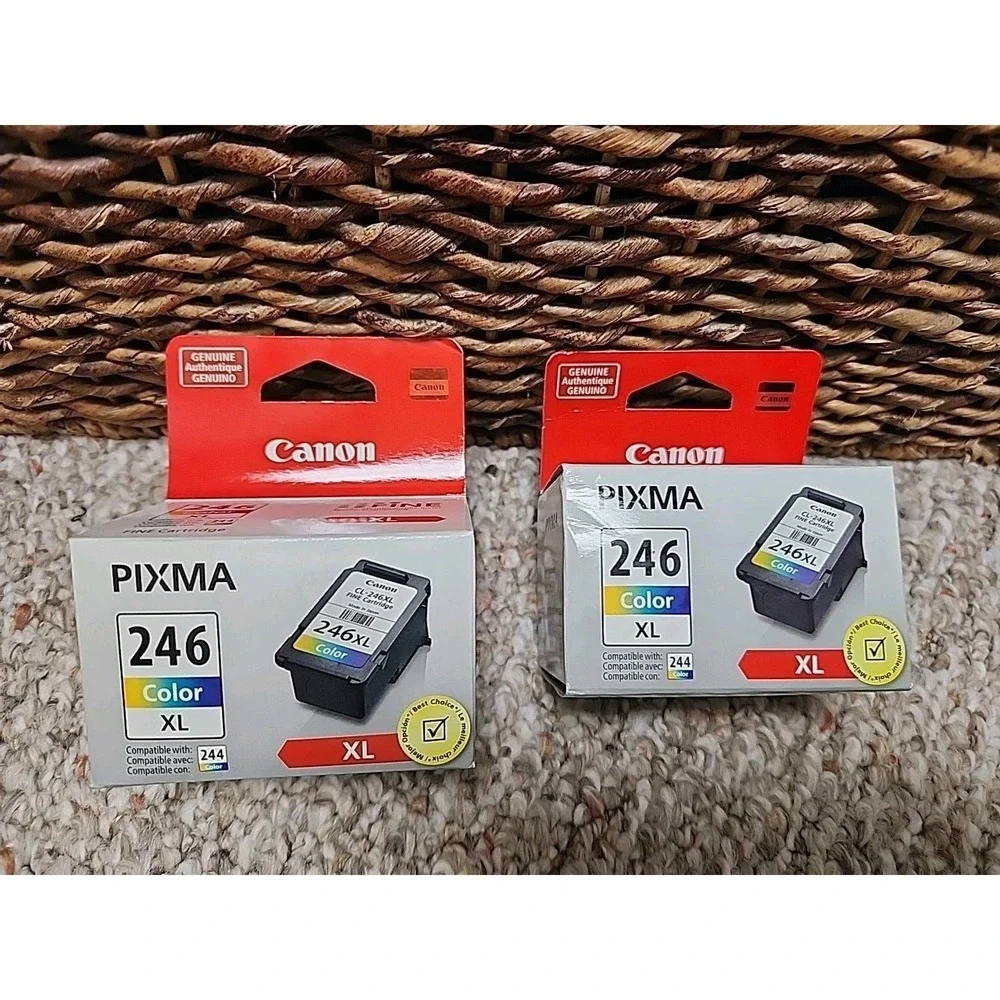NEW SEALED Canon CL-246XL Color Ink Cartridge Lot Of 2